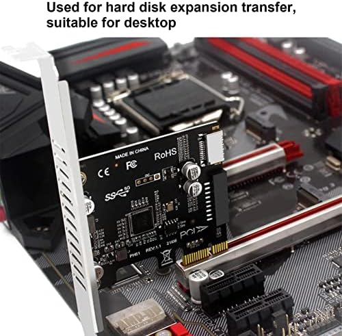 Hilitand PCI E Genişletme Kartı, PH61 PCIE USB 3.1 Kompakt Sabit Disk Genişletme Kartı Masaüstü Yükseltici Kart Sabit Disk