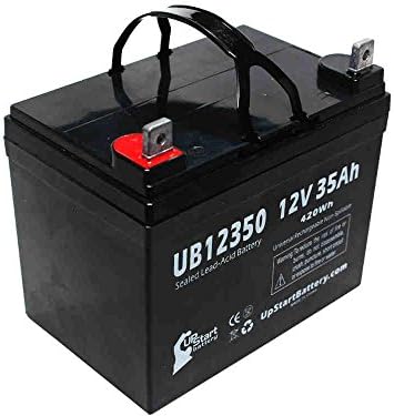 2 Paket Yedek MK Pil MU1SLDG Pil Değiştirme UB12350 Evrensel Mühürlü Kurşun asit batarya (12 V, 35Ah, 35000 mAh, L1 Terminali,
