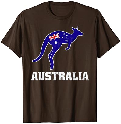 Avustralya Kanguru Avustralya Bayrağı Hatıra Aussie Hatıra T-Shirt