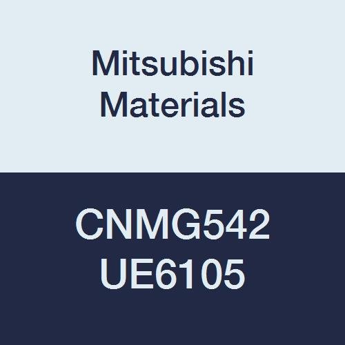 Mitsubishi Materials CNMG542 UE6105 Delikli Karbür CN Tipi Negatif Tornalama Ucu, CVD Kaplamalı, Eşkenar Dörtgen 80°, 0.625