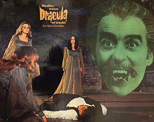 Kont Drakula 1970 Alman Sahne Kartı