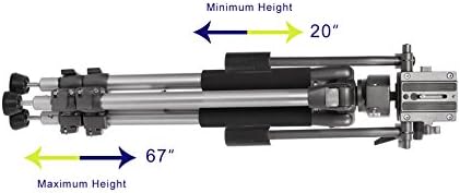 Profesyonel Çift Kolu Alüminyum 67 Tripod için Tamron 16-300mm f/3.5-6.3 Di II PZD Makro (Kabarcık Seviyesi)