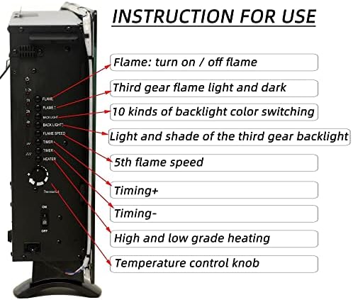 FEİYİYANG Elektrikli Şömine Firebox Eklemek Brülör odası ısıtıcı LED Optik Yangın Yapay Emulational Alev Dekorasyon Sıcak hava