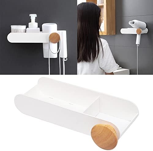Baoblaze saç kurutma makinesi tutucu duş Caddy banyo raf tarak diş fırçası Kupası ev dekor için