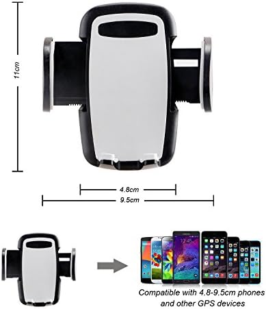 Araç Tutucu Elegear Araba Hava Firar 360 Derece Tutucu Yeni Telefon Cradle Ayarlanabilir Araç Cradle iPhone 7 ile Uyumlu 7