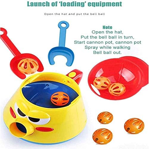 Feilengs Elektrikli Itme Yürüteç & Whirl Scoop bir Top Launcher Yürüteç Seti, bebek Elektrikli Süpürge Oyuncak, eğitici Bebek