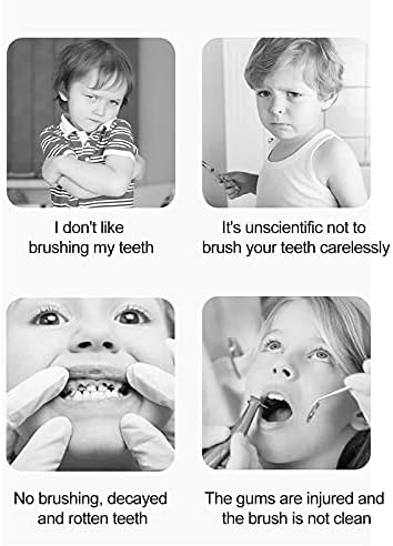 TTnfeineo Silikon Ördek Çocuk Diş Fırçası U-Şekilli Diş Fırçası 360° Kapsamlı Temizlik, 2-12 Yaş Arası Çocuklar için Uygundur