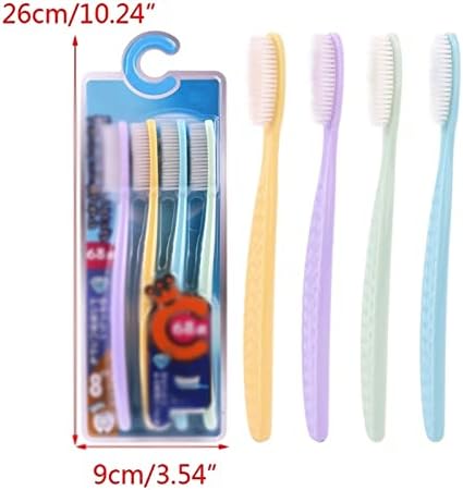 SWAGOFKGys Seyahat Diş Fırçaları, Yumuşak Kıl Diş Fırçası Manuel Diş Fırçası Seti Seyahat Diş Fırçası Hediye için Hassas Sakız