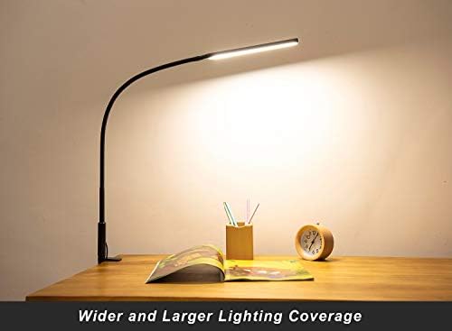 Psiven LED Masa Lambası / Kelepçe Lambası, Salıncak Kolu Mimar Taslak Hazırlama Masa Lambası (12W, 3 Renk Modu, 10 Seviyeli