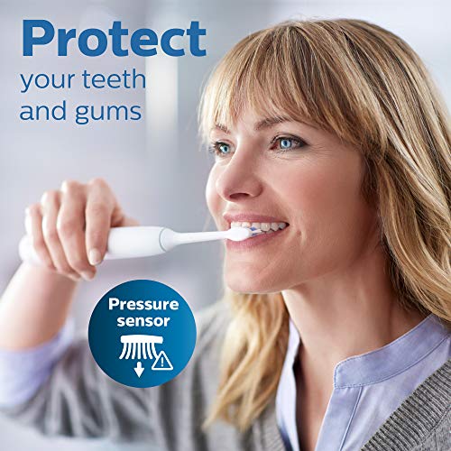 Philips Sonicare ProtectiveClean 5100 Diş Eti Sağlığı, Basınç sensörlü şarj edilebilir elektrikli diş fırçası, Beyaz Nane HX6817