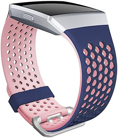 SKYLET Fitbit İyonik Bantları ile Uyumlu Kadınlar, yumuşak Spor Silikon Nefes Yedek Bileklik Fitbit İyonik akıllı saat ile
