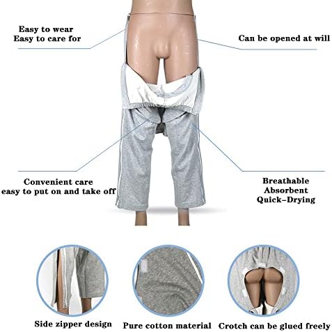 CCHHL Hasta Pantolonu,Hasta Bakım Kıyafetleri,Engelli Yaşlı Cerrahi Hastaları için Kıyafetler, Giyilmesi ve Çıkarılması Kolay
