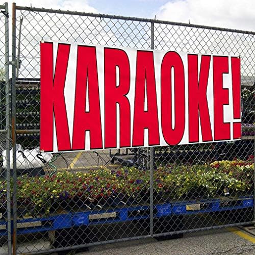 Vinil Afiş Çoklu Boyutları Karaoke! Açıkhava Reklamcılığı Baskı Yaşam Tarzı Açık Hava Koşullarına Dayanıklı Endüstriyel Avlu