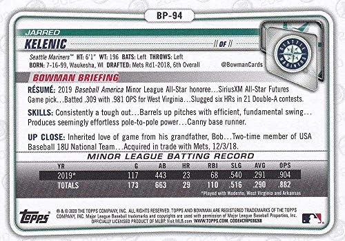 2020 Bowman Umutları BP-94 Jarred Kelenic Seattle Mariners RC Çaylak MLB Beyzbol Ticaret Kartı