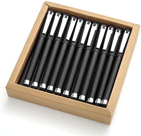 MiSiBao Siyah Mürekkep Jel Mürekkep tükenmez kalemler 2 in 1 Orta Nokta Kalemler ile Stylus Çalışma Kalem Pürüzsüz Yazma için