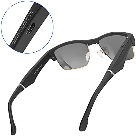 01 Polarize Gözlük, Hafif Akıllı Taşınabilir Güzel 5.0 Güneş Gözlüğü Sürüş için Anti-UV için Çalışmak için Gözleri Korumak