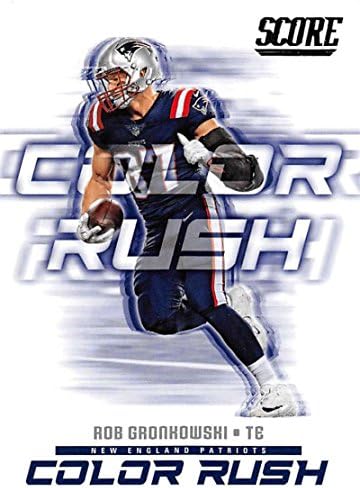 2018 Skor Renk Rush 16 Rob Gronkowski New England Patriots Futbol Kartı