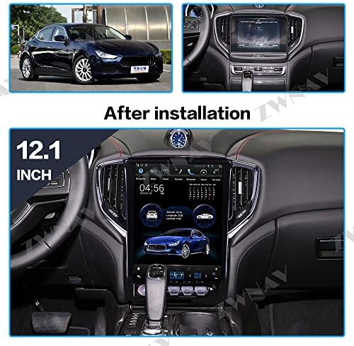 12.14 + 64G Android 9.0 Araba Multimedya DVD Oynatıcı Maserati Ghibli 2014- için araba GPS Ses Radyo Stereo Kafa Ünitesi