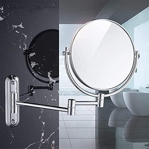 Nhlzj XİAOQİANG Makyaj Aynası Banyo Güzellik Aynası Banyo Bakır Katlanır Teleskopik Ayna Katlanır Ayna