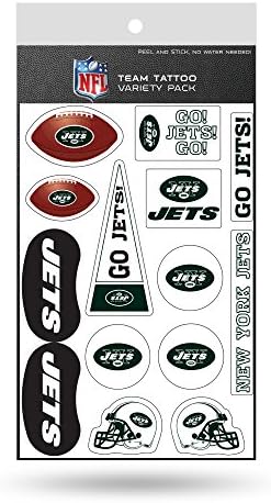 NFL New York Jets Kalıp Kesim Dövme Çeşitliliği Paketi