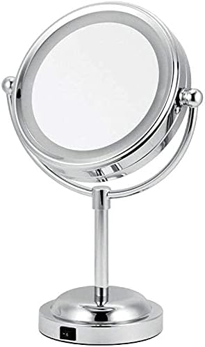 Nhlzj XİAOQİANG 6 inç Tezgah Makyaj Masası Aynası Çift Taraflı, Makyaj Aynası 360 Dönen Kozmetik Banyo Aynası Yatak Odasında