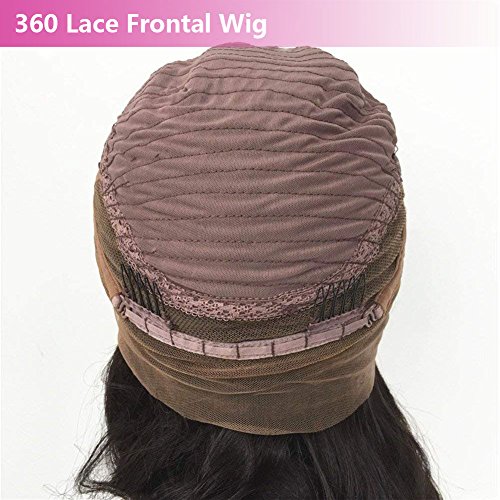 İnsan saç peruk Siyah Kadınlar ıçin Tutkalsız 360 dantel ön peruk Ön Koparıp Ağartılmış Knot Vücut Dalga Kıvırcık Peruk 360