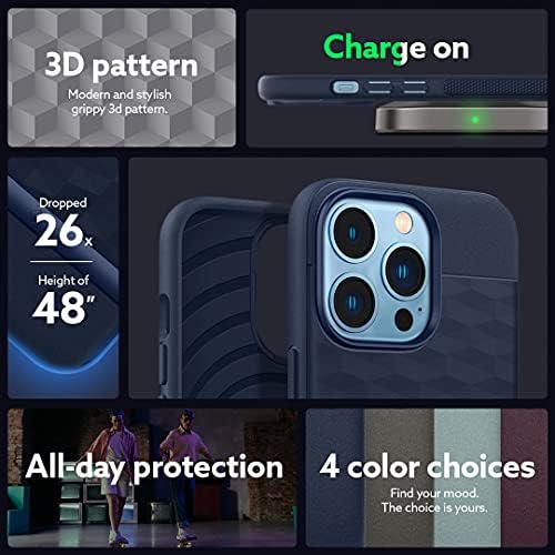 Caseology Paralaks Koruyucu Kılıf iPhone 13 Pro Kılıfı ile Uyumlu (2021) - Gece Mavisi