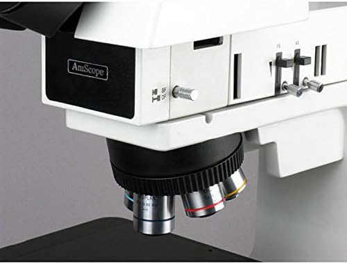 AmScope ME600TZC Episcopic Trinoküler Metalurjik Mikroskop, 20X-2500X Büyütme, PL10x ve PL25x Aşırı Widefield Göz, Sonsuzluk