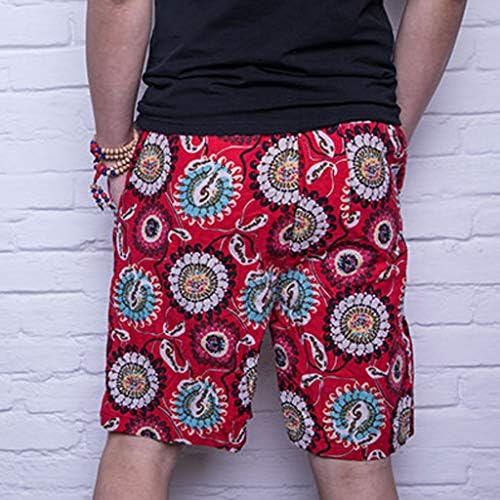 ZEFOTİM Rahat Şort erkekler için Yeni Yaz Moda Rahat Renk Çarpışma Gevşek Plaj Spor Şort Pantolon