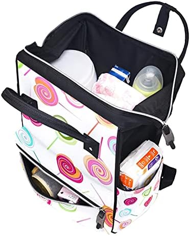Lolipop şeker bebek bezi çantası sırt çantası bebek kız erkek kız anne çantası için değişen bebek bezi çantaları ile