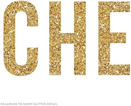 Andaz Basın Gerçek Glitter Kağıt Flama Asılı Afiş, Şerefe Orospular, Altın Glitter, İçerir Dize, Ön-Sinirli, Hiçbir Montaj