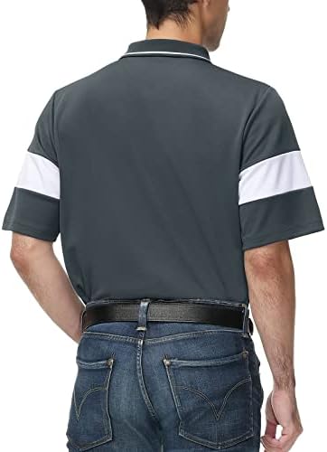 Corna erkek Büyük ve Uzun Boylu Golf Polo Kısa Kollu Nem Esneklik Polos Atletik Gömlek