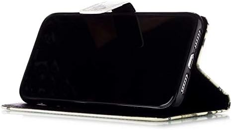 Maoerdo Galaxy A30 Durumda, Galaxy A20 Durumda, Lüks Moda 3D Baskı Folio Kapak PU Standı Bileklik Kredi Kartı KIMLIK Tutucular