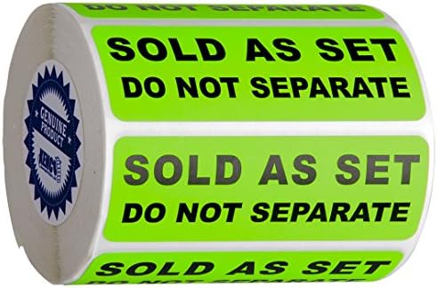 Set olarak satılır Etiketleri Ayırmayın Etiketler Kenco tarafından 3 X 1 Floresan Yeşil FBA Etiketleri Nakliye Etiketleri (1
