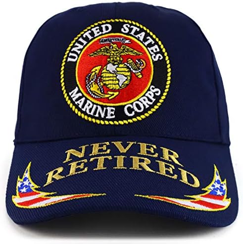 Armycrew Resmi Lisanslı ABD Deniz Piyadeleri Veteran İşlemeli Pamuklu beyzbol Şapkası