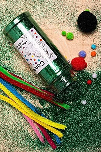 Glitter ile ıConnectWith-Zümrüt Yeşili Koyu Yeşil, Ekstra İnce Polyester Glitter; El Sanatları, Süslemeler, Tırnak Sanatı,