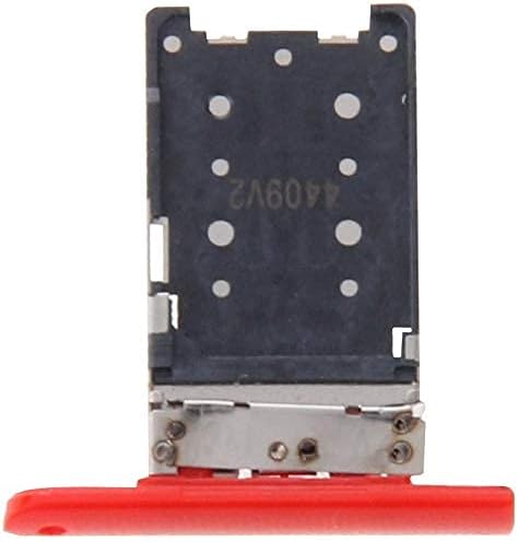 Yüksek Sınıf ve Dayanıklı Yedek Parçalar Nokia Lumia 1520 için Uyumlu Cep Telefonu için SIM Kart Tepsisi Değiştirme (Kırmızı