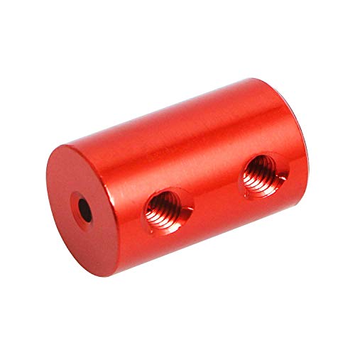 Aopın 2mm için 2mm Kırmızı Sert Kaplinler Set Mil Step Motor, uzunluk 20mm / 0.79 Motor Çoğaltıcı Bağlayıcı Sert Vida ile 3D
