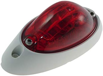 Grote CLR / MKR lambası, Kırmızı, Alan Değiştirilebilir Lens, AERO Yandan Dönüş, Beyaz Taban (52062)