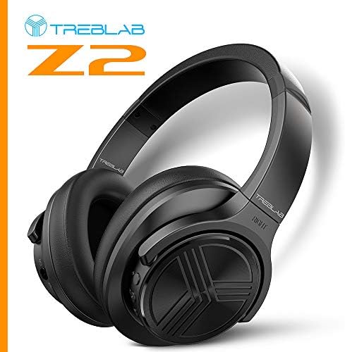 TREBLAB Z2 - Bluetooth Kulaklıklar Aşırı Kulak / 35H Pil Ömrü | Mikrofonlu Aktif Gürültü Önleyici Kulaklıklar | İş, Seyahat,