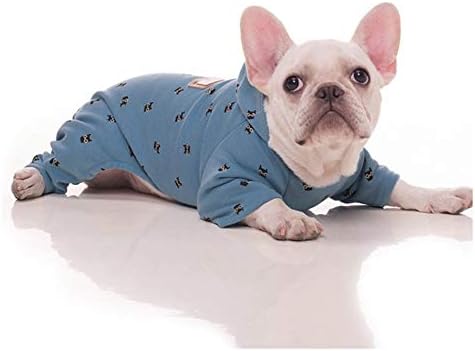 Stok Gösterisi Pet Giysi Küçük Köpek Dört Bacaklar Giysi Bulldog Teddy Sonbahar Kış Yumuşak Sıcak Kadife Pijama Tulumlar Sevimli