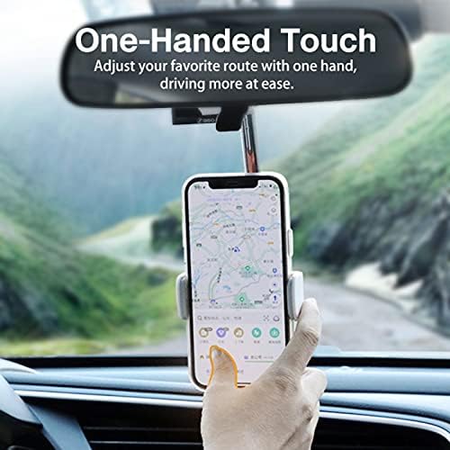 360 Dikiz Aynası Telefon Tutucu Araba Cep Telefonu için Telefon Standı Otomobil Cradle ve GPS Dağı Ayarlanabilir Araba Arka