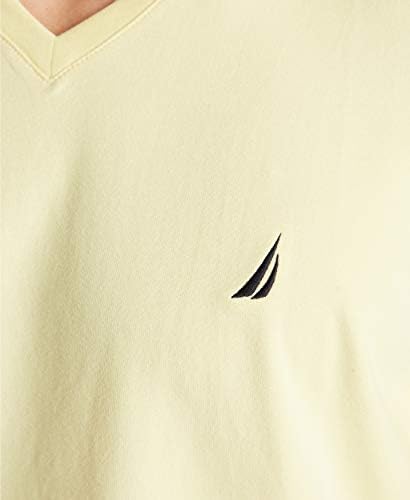 Nautica erkek Kısa Kollu Katı Slim Fit V Yaka T-Shirt