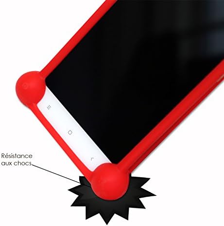 Blu Advance A5 Plus LTE için Kırmızı Darbeye Dayanıklı Silikon Tampon Kılıfı