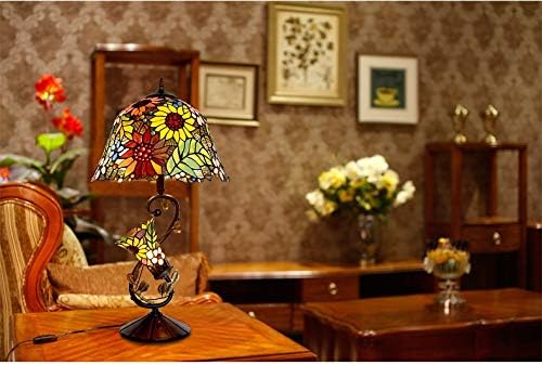 Tiffany Antika Masa Lambası Yatak Odası Başucu lambası Düğün Odası Dekorasyon lamba El Yapımı Renkli Cam lamba 16 Tiffany Masa