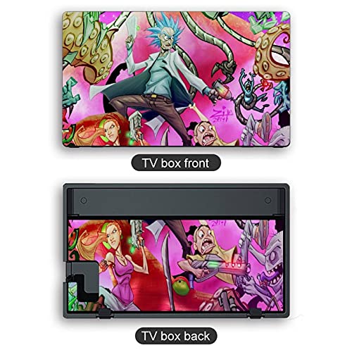Rick Ve M_orty anime Boy Vinil Cilt ıçin Nintendo Anahtarı, tam Set Wrap Koruyucu Çıkartmalar Kapak Ortak Koruyucu Ön Kapak