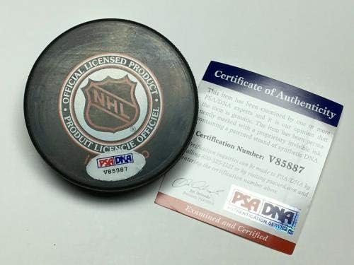 Mark Messier İmzalı Vancouver Canucks Hokey Diski PSA V85887-İmzalı NHL Diskleri