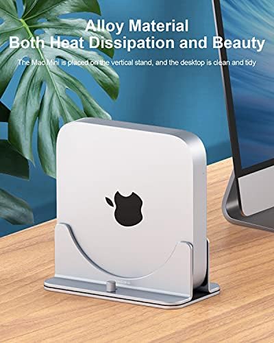Hagibis dikey stant için Mac Mini, Alüminyum Alaşım Laptop standı Kaymaz Bilgisayar Tutucu Masaüstü Standı ile Uyumlu M1 Çip