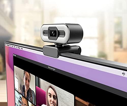 Halka ışıklı ve Mikrofonlu 2K USB Web Kamerası, Otomatik Odaklama,Ayarlanabilir Parlaklık,Tak ve Çalıştır,Çevrimiçi Kurs için