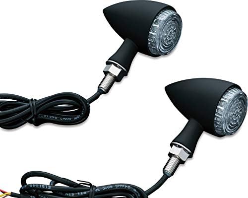 Şeffaf Lensli Kuryakyn 2509 Torpido / Mermi Tarzı Motosiklet LED Işıkları: Arka Konum Dönüş Sinyali / Flaşör, Koşu ve Fren